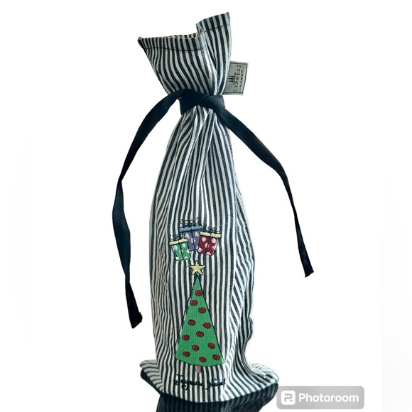 Wine Bottle Bag, new never used, Feliz Navidad - Picture 2 of 8